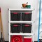 40qt Plastic Storage Bins with Lids and Secure Latching Buckles - 4 Pack